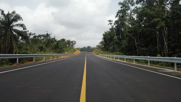 JG Afrika | After photo of the newly upgraded road between Gbarnga and the Guinea border