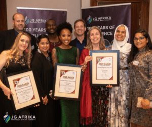 JG Afrika at the 2023 SAICE SANRAL National Awards